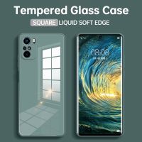 Tempered Glass Shockproof Case for Xiaomi Mi 11i 11X Pro 5G Soft Silicone Edge Liquid Phone Back Cover 11 I X Women Mirror Funda