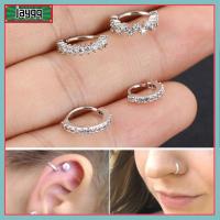 Tragus ตุ้มหูจิวกระดูกอ่อนหูเงิน CZ ห่วงจมูกแหวนเจาะหูชั้นในเครื่องประดับ