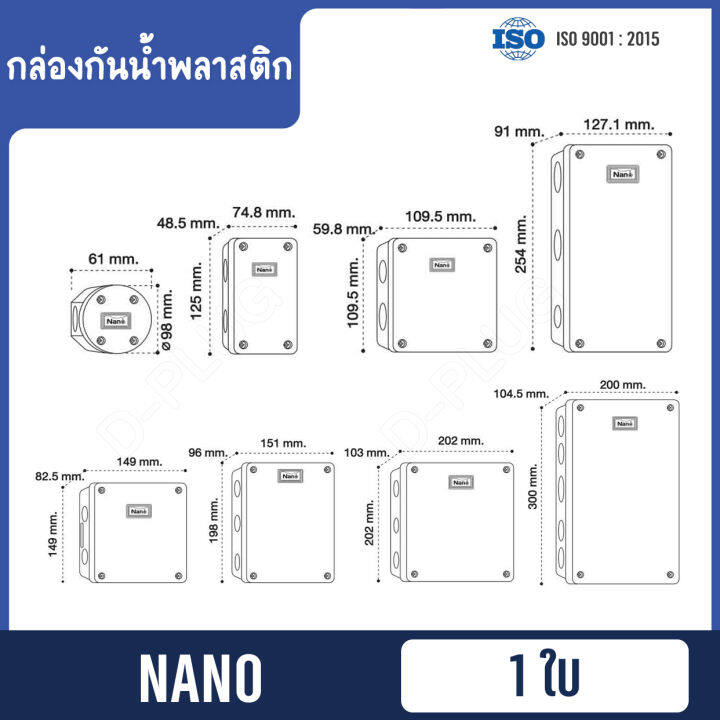 กล่องกันน้ำพลาสติก-กล่องกันน้ำ-nano-พลาสติก