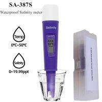 เครื่องวัดความเค็มในของเหลวระบบดิจิตอลแม่นยำสูง Digital Salinity Meter SAL-387 Salt Meter ทดสอบน้ำและอาหาร น้ำซุป น้ำเลี้ยงปลา น้ำทะเล