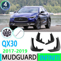 สำหรับ Infiniti QX30 2017 2018 2019รถ Fender Mudguard Mud Flaps Guard Splash Flap รถอุปกรณ์เสริม