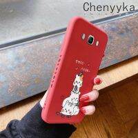 Chenyyka เคสสำหรับ Samsung J7 2016เคสลายการ์ตูนน่ารักมีขอบด้านข้างซิลิโคนรูปสี่เหลี่ยมเคสโทรศัพท์คลุมทั้งหมดกล้องกันกระแทกปลอกแบบดั้งเดิมเคสยางกันกระแทกสำหรับเด็กผู้หญิงผู้ชาย