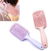 Relaxing Elastic Massage Comb Hollow Out Hair Brush Scalp Massage Combs Hair Styling Detangler Fast Blow Drying Detangling Tool