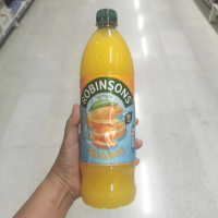 Robinsons Orange Squash No Added Sugar โรบินสันส์ เรียลฟรุต ออเร้นท์ น้ำส้มผลไม้รสส้ม ไม่ผสมน้ำตาล 1 ลิตร