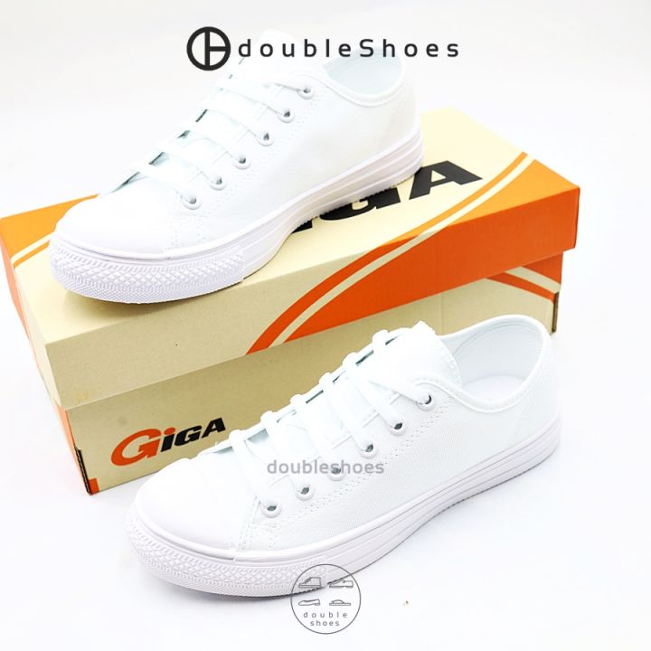 giga-รองเท้าผ้าใบขาวล้วน-รองเท้าพละ-ผูกเชือก-all-star-รุ่น-v127-ไซส์-36-43