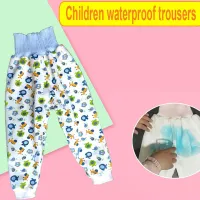 High Waist Elder Child Waterproof Diaper Pants Incontinence Care Trousers Breathable Washable Cotton Boy Girl