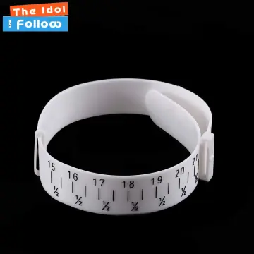 Plastic Gauge Sizer Jewelry Bracelet Bangle Measure Wrist Size Tool  Measuring Ruler