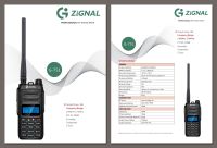 เครื่องวิทยุสื่อสาร ยี่ห้อ ZiGnal รุ่น G-751 ระบบ VHF/FM  ชนิดมือถือ 5 วัตต์