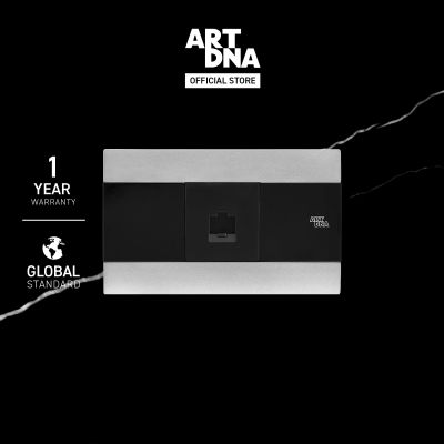 ART DNA รุ่น A88 ชุดรับสัญญาณคอมพิวเตอร์ CAT5E สีเงิน ปลั๊กไฟโมเดิร์น ปลั๊กไฟสวยๆ สวิทซ์ สวยๆ switch design
