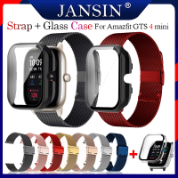 สาย+เคส สำหรับ Amazfit GTS 4 Mini สาย gts 4mini สายรัดสแตนเลสของ สร้อยข้อมือสายรัดข้ for amazfit gts4 mini สายนาฬิกา