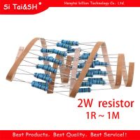 20pcs 2W Metal film resistor 1% 1R ~ 1M 2.2R 4.7R 10R 22R 47R 100R 220R 470R 1K 10K 100K 2.2 4.7 10 22 47 100 220 470 ohm