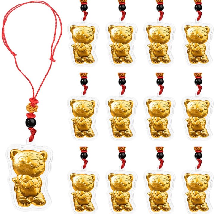 12-red-string-tiger-pendants-2022-tiger-new-year-golden-tiger-statue-decoration