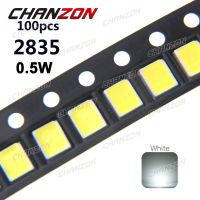 โคมไฟ2835 50-55LM LED ไดโอดวัตต์สีขาว3V 0.5 W ชิป0.5 W พื้นผิว SMD 150mA เฉียบเปล่ง SMT ขั้วต่อไฟฟ้า