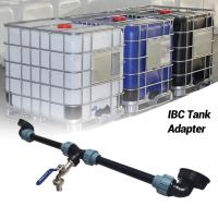 [HOT BEIJMKLHIW 547] IBC Tank Tap Adapter Polyethylene IBC Tank Thread Faucet With 1 Tube And 2 Curved Connectors Drain Adapter Garden Tool