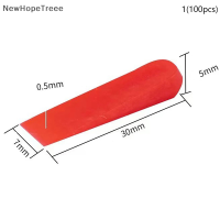 NewHopeTreee ที่ปรับระดับกระเบื้องพลาสติก100ชิ้นคลิปหนีบตำแหน่งแบบใช้ซ้ำได้แผ่นปรับความสูงได้