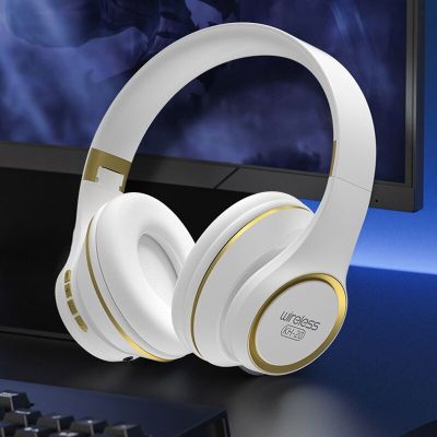 ZZOOI Wireless Headphones Noise Cancelling Bluetooth 5.0 Earphone Foldable Handsfree Headset HIFI Stereo Game Earbuds For Mobile Phone