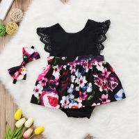 【CW】 Baby Toddler Kids Romper Dresses Costumes Set 2019 cute floral mini dress gift