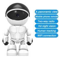 1080P Robot Ip Wifi วิทยุตรวจตราสองทาง ~ การมองเห็นได้ในเวลากลางคืนกล้องวงจรปิด P2p การเฝ้าระวังวิดีโอกล้องสมาร์ทในบ้าน