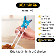 Đũa tập ăn hình thú cho bé - Đôi đũa tập gắp thức ăn cho bé