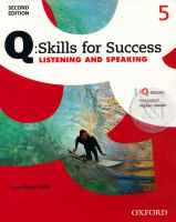 Bundanjai (หนังสือคู่มือเรียนสอบ) Q Skills for Success 2nd ED 5 Listening Speaking Student s Book iQ Online (P)