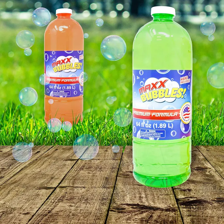 Sunny Days Entertainment Bubble Solution Refill 64oz Made in USA Bubbles Kids Easy Grip