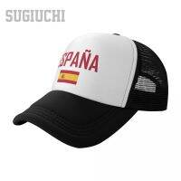 U Nisex ตาข่ายหมวกหมวกสเปน ESPANA ธงและตัวอักษร Trucker สำหรับผู้ชายผู้หญิงหมวกเบสบอลกลางแจ้งเย็น