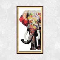 2021Elephant Cross Stitch Package Factory Sets Aida Canvas 14ct 11ct White Cloth Embroidery kit DIY Handmade Needlework Home Decor