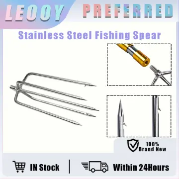 Fishing Spear 3 Prong Spearhead Fork Harpoon Tip with Barbs Diving Spear  Gun Head Fishing Tackle Tools Stainless Steel - AliExpress