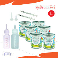 ชุดป้อนนมสัตว์(L) ชุดป้อนนมสัตว์เลี้ยงแรกเกิด สัตว์เลี้ยงขนาดเล็ก