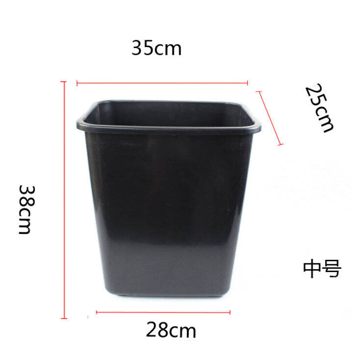 Black Rectangular Flower Bucket Thick Plastic Flower Bucket Dry Flower
