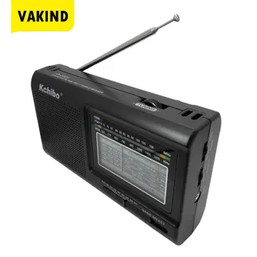 Portable Shortwave Radio, AM FM SW Transistor Radio with Best Reception,  Battery Operated or AC Power, Big Speaker, Bluetooth Connection, Earphone  Jack USB TF Card AUX Input, for Senior(Gray) : : Computers