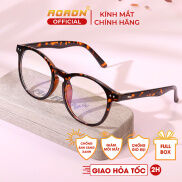 Gọng Kính Cận Nam Aoron, Kính Giả Cận Nam Nữ Tròng Kính Tròn Nhiều Màu Cá