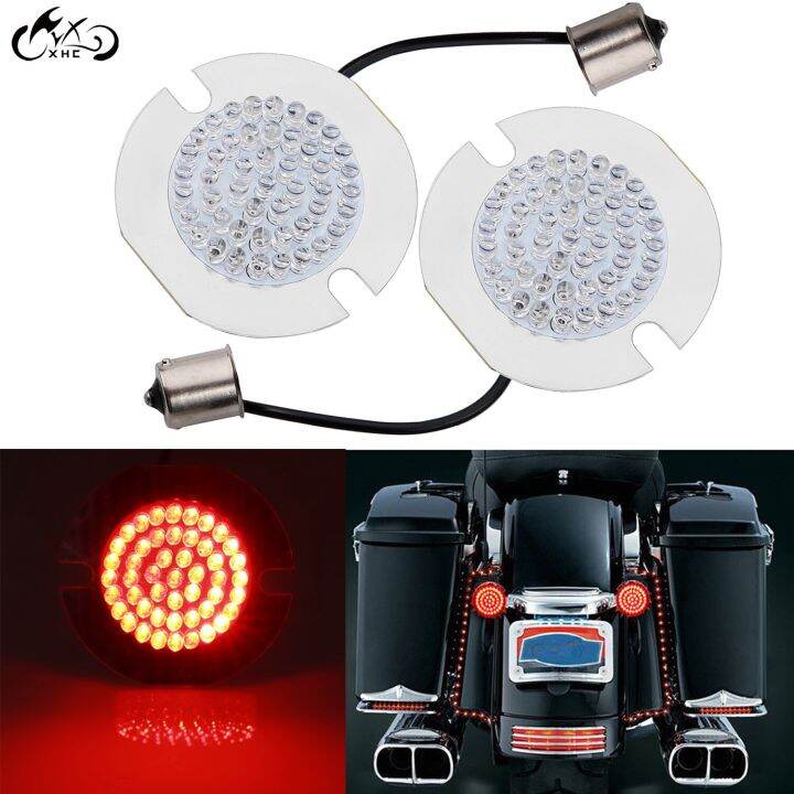 ไฟท้ายหยุดเบรกหลัง-led-สีแดง1156สำหรับรถจักรยานยนต์สำหรับ-harley-tou-electra-ร่อนไปตามท้องถนน-dyna-softail-sportster-48-72