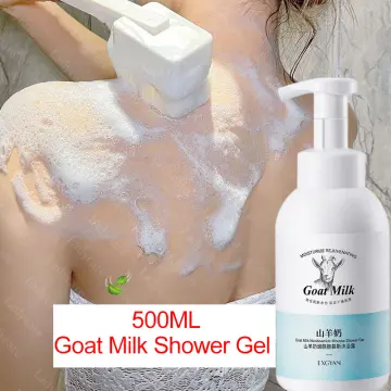 Whiening body wash Goat milk shower gel 500ml whitening shower gel