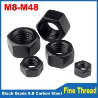 Fine Thread Hex Nuts Black Grade 8.8 Carbon Steel GB6171 Fine Pitch Hexagon Nuts M8 M10 M12 M14 M16 M20 M24 M27 M30 M36 M38