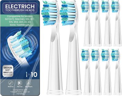 Replacement Toothbrush Heads Electric Toothbrush Heads Compatible with Fairywill Electric Toothbrush FW 507/508/515/551/917/959