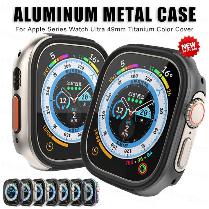 Aluminum alloy case For Apple Watch Ultra 49mm strap smartwatch Cover