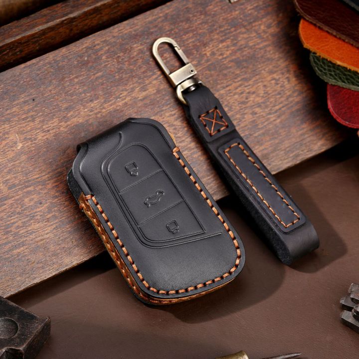 car-key-case-cover-leather-for-chery-tiggo-3-5x-4-8-glx-arrizo-keyring