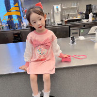 Annn Store KIds David S Spring And Autumn New Stitching Sweater Dress Belle Dress Girl S Blouse