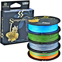 ที่มีคุณภาพสูง 4 สี 100 เมตร PE สายการประมงถัก 4 เส้นสายการประมงเรียบถัก monofilament สายการประมง