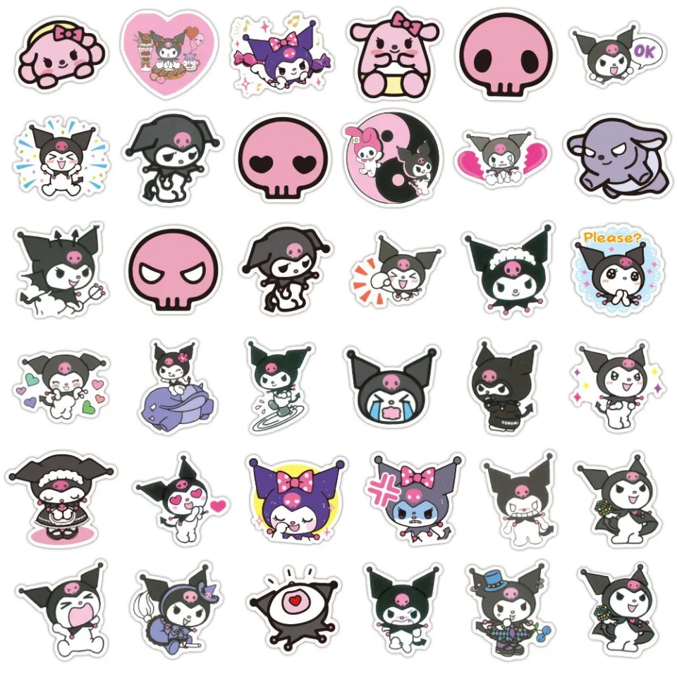 10/30/63pcs Anime Kuromi Posters Stickers Kawaii Sanrio Cartoon Sticker  Notebook Laptop Suitcase Luggage Car Bike Kid Decal Toys - AliExpress