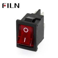 FILN KCD1 rocker switch 10A 250V 4 feet on -off mini power switches with led light