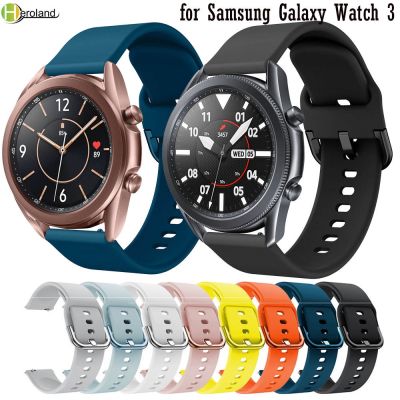 （A Decent035）สายนาฬิกาข้อมือซิลิโคนสำหรับ Samsung Galaxy Watch 3 45มิลลิเมตร41มิลลิเมตร42มิลลิเมตร46มิลลิเมตรสายกีฬาสมาร์ทสายรัดข้อมือสร้อยข้อมือ20มิลลิเมตร22มิลลิเมตร Watchstrap