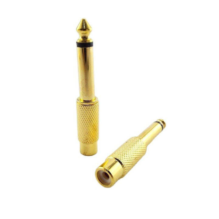 qkkqla-audio-6-35mm-1-4-male-mono-plug-6-5mm-to-rca-female-socket-6-5mm-converter-jack-adapter-connector-plug-sound-mixer-gold-plated