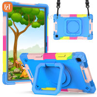 FZT Casing Tablet สำหรับซัมซุงกาแล็กซีแท็บ A7 10.4 "(2020) / SM-T500 T505 T505N TPU อ่อน + PC 2 In 1ปกในตัวคลิปหนีบสายเคเบิลและปลอกกันกระแทกกระเป๋าสายยาวสะพายไหล่