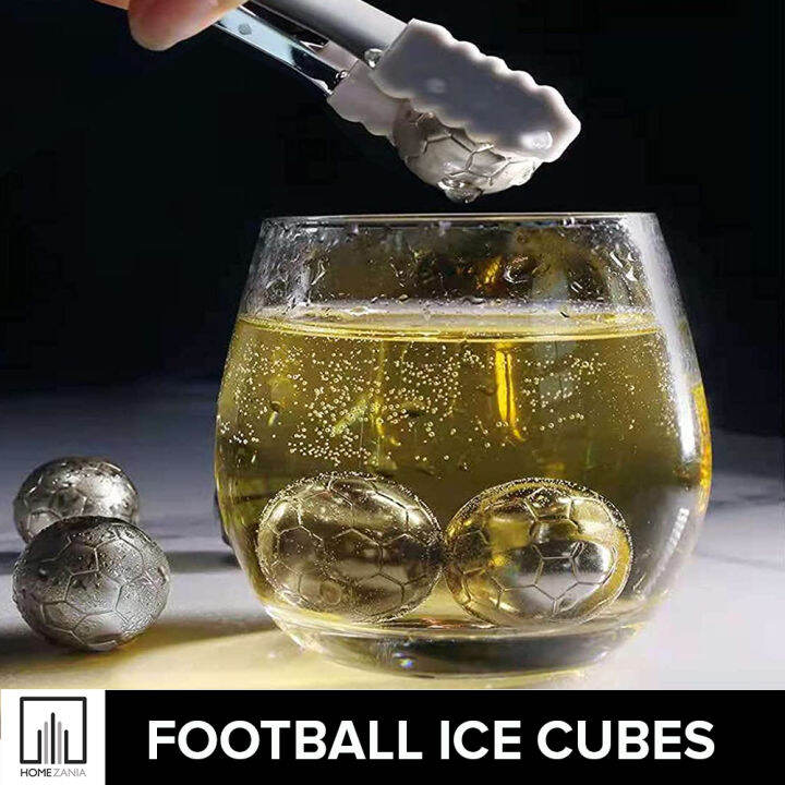 Soccer Ball/Football Whiskey Stones Stainless Steel Reusable Ice Cubes