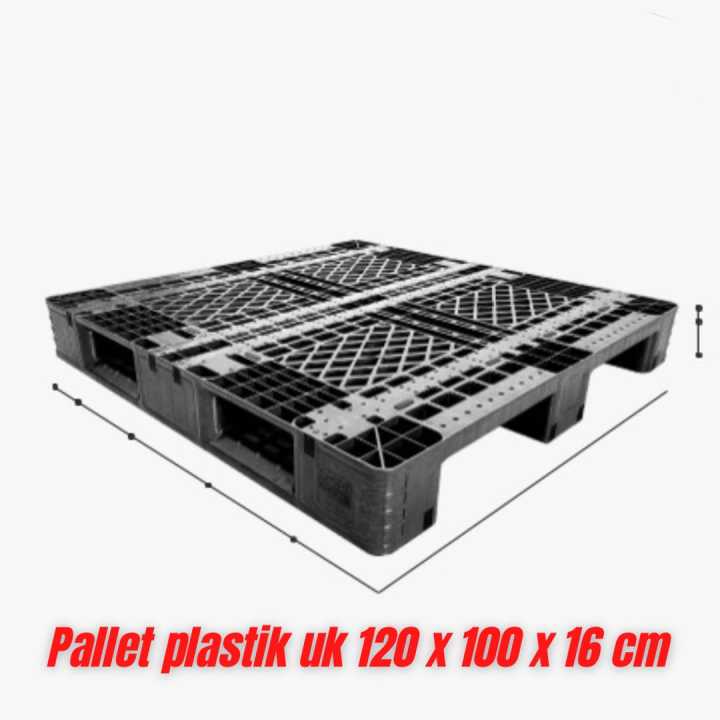 Pallet Plastik Baru New Uk X X Cm Hitam Static Dinamic Rak Lazada Indonesia