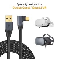 Oculus Quest 2 Link สาย3M 5M USB เข้ามุม3.2 Gen1สาย USB-C สำหรับชุดหูฟัง VR เล่นเกม PC USB Type C เพื่อ USB-A สายถ่ายโอนข้อมูล