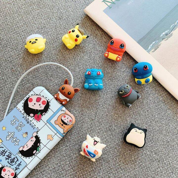 msaxxza-อุปกรณ์สมาร์ทโฟนการ์ตูนสำหรับโทรศัพท์-pikachu-สายชาร์จ-jenny-turtle-สาย-usb-สายรัดสายเคเบิลกัดสายเคเบิลป้องกันป้องกันโปเกมอน