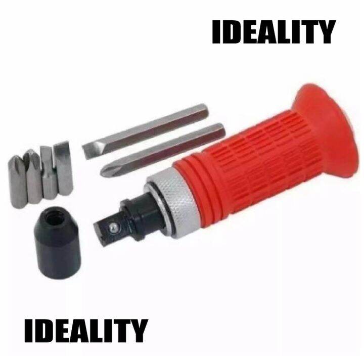 Impact Driver Heavy Duty 1/2'' Manual with 6 bits Screwdriver Set